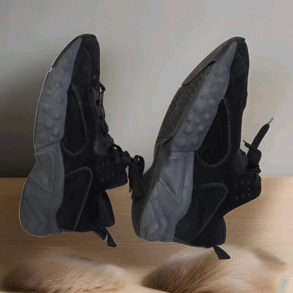 Acne Studios Manhattan Rockaway Suede Trainers Black Sneakers Size 45 main image 5